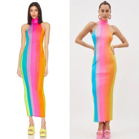 The New Arrivals by Ilkyaz Ozel - Iggy Dress in Cova Santa Rainbow Dress Size XS - Picture 2 of 11